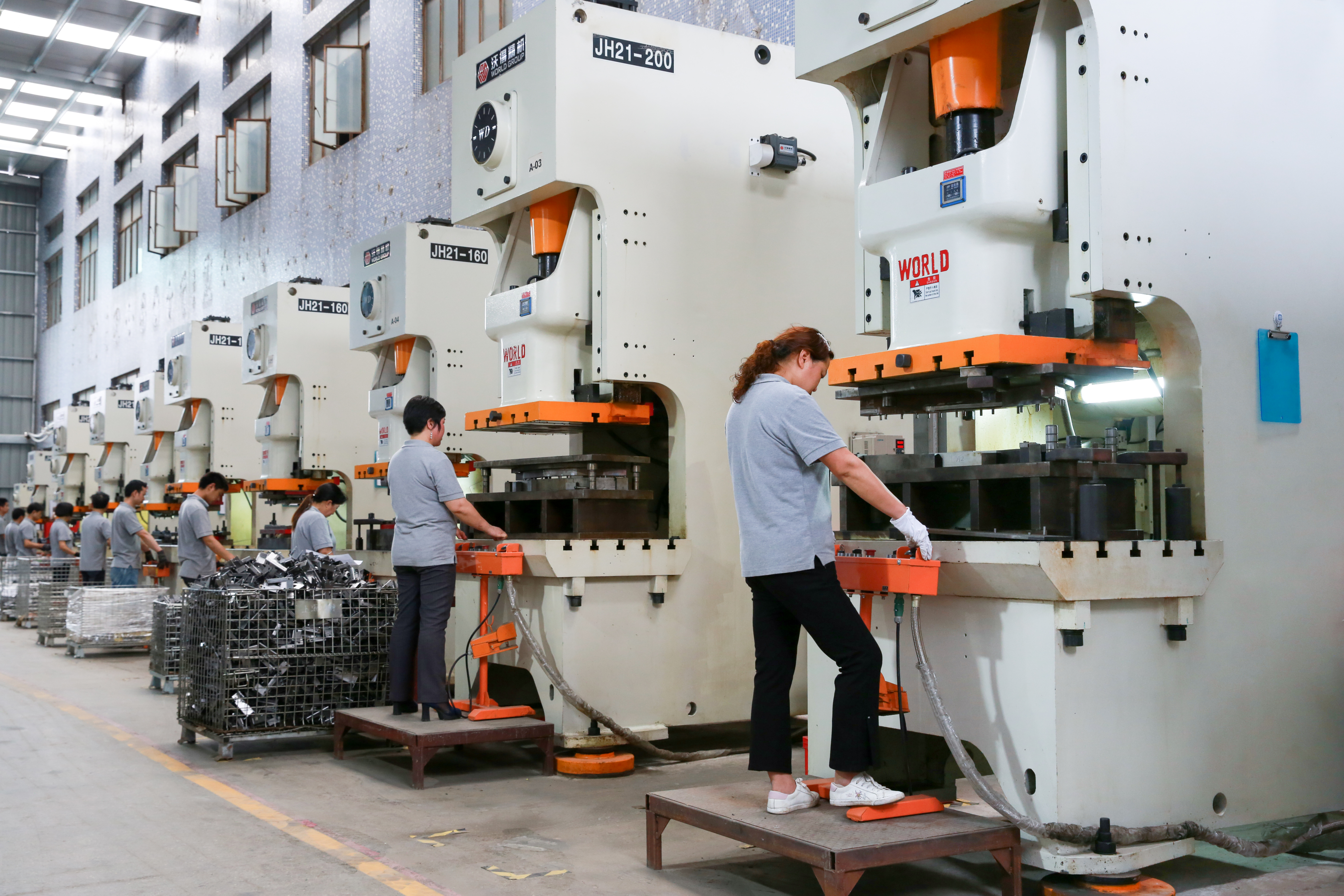 measuring on manufacturing floor